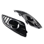Set of 2 Front Bumper Grilles Fog Light Covers for Ford Fiesta (2012–2016)