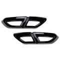 Black Rear Exhaust Muffler Tail Pipe Cover Trim for VW Passat Variant (2016-19)