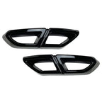 Black Rear Exhaust Muffler Tail Pipe Cover Trim for VW Passat Variant (2016-19)
