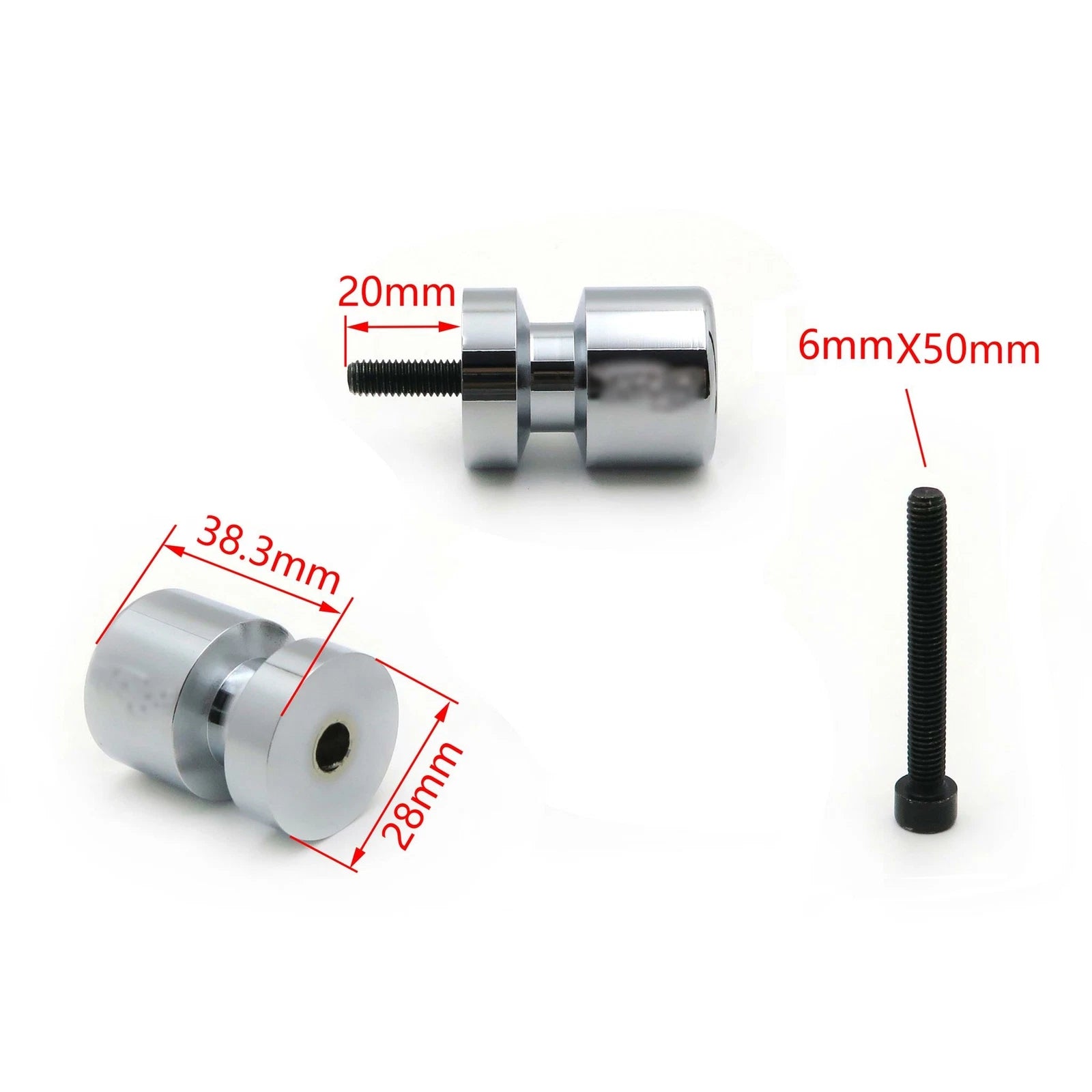 Swingarm Spools for Yamaha R6 R6S FZ1 FZ6 FZ8 FZS1000 R1 VMAX XV250 Virago (2000–2023)