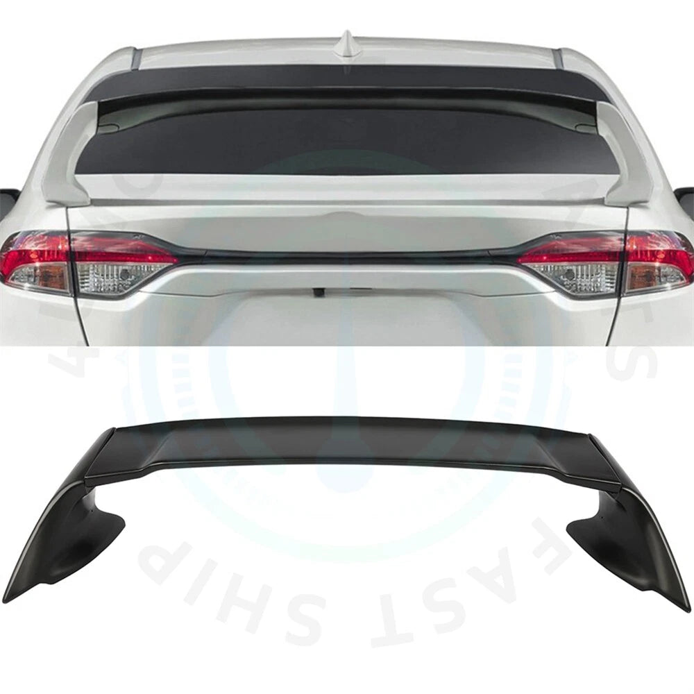 Black Rear Spoiler for Toyota Corolla (2014–2020) Matte ABS