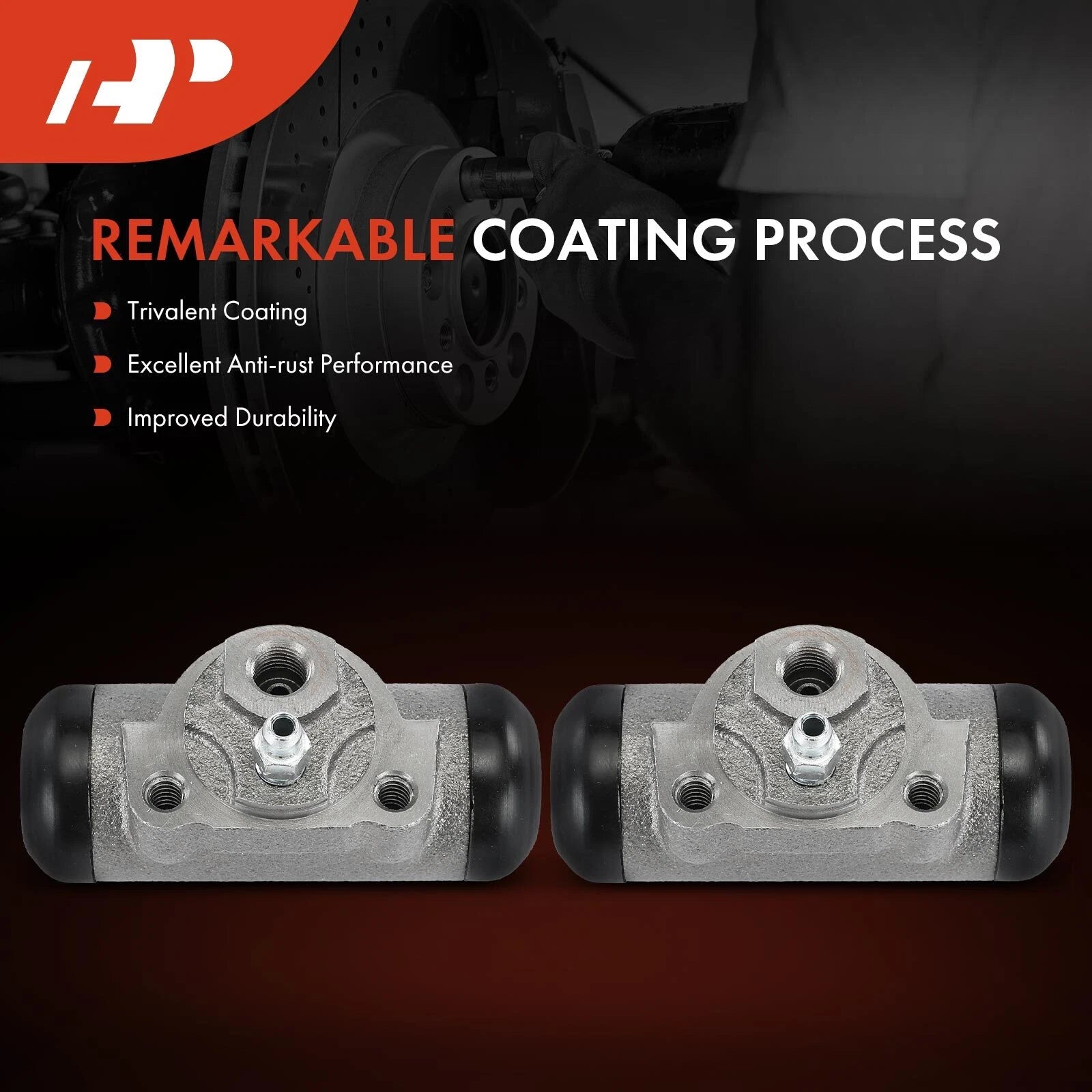 2Pcs Rear Brake Wheel Cylinder for Ford Mustang II (1974–1978)