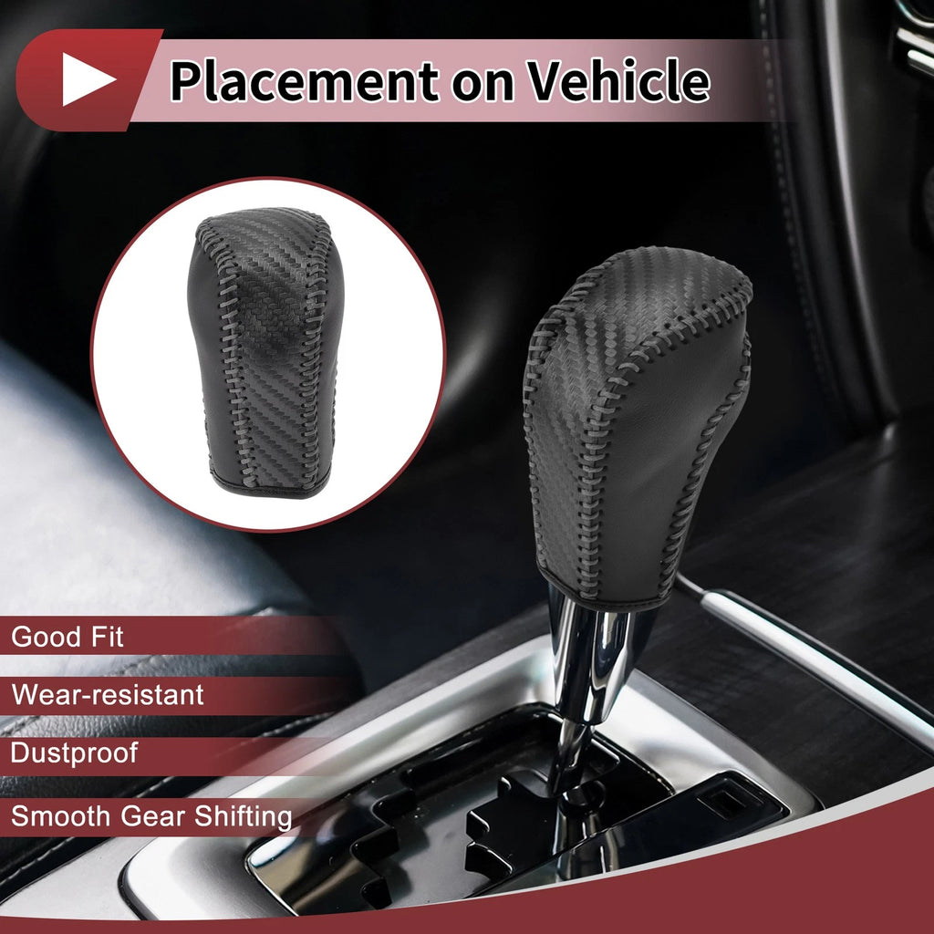 1Pc Gear Shift Knob Cover for Honda Inspire (2023) Gray Faux Leather