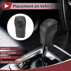 1Pc Gear Shift Knob Cover for Honda Inspire (2023) Gray Faux Leather
