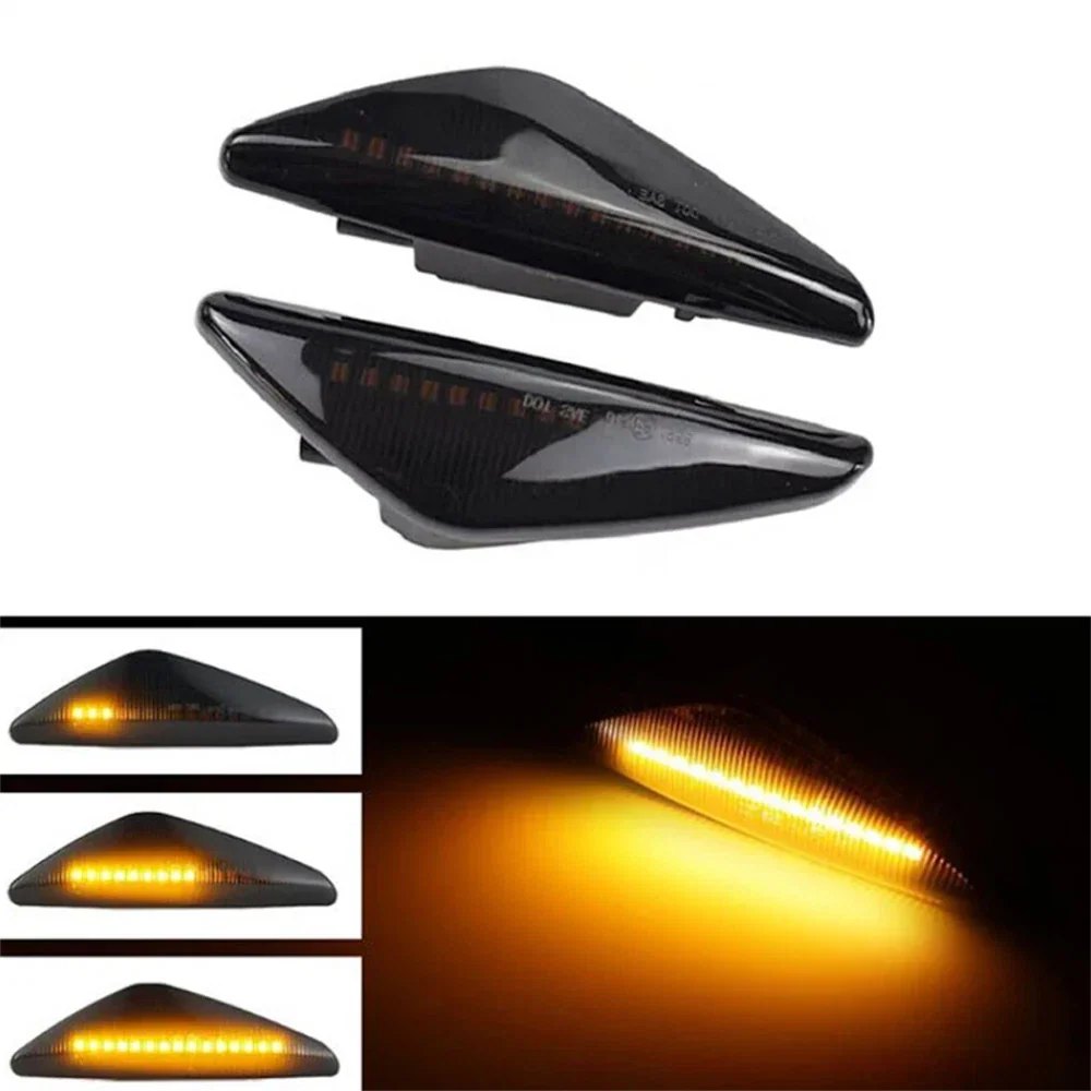 Smoked LED Fender Side Marker Lights for BMW X3 X5 X6 (2004-2023)