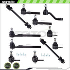 Front Lower Tie Rod End Ball Joint Suspension Kit for Dodge Ram 1500 (2000–2001)