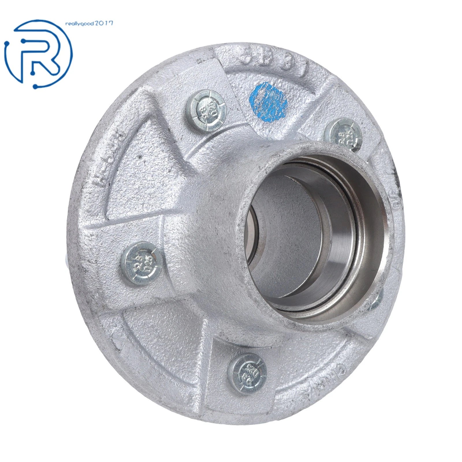 Set of 2 Galvanized Hubs for Boat Trailer (3500lb Axle)