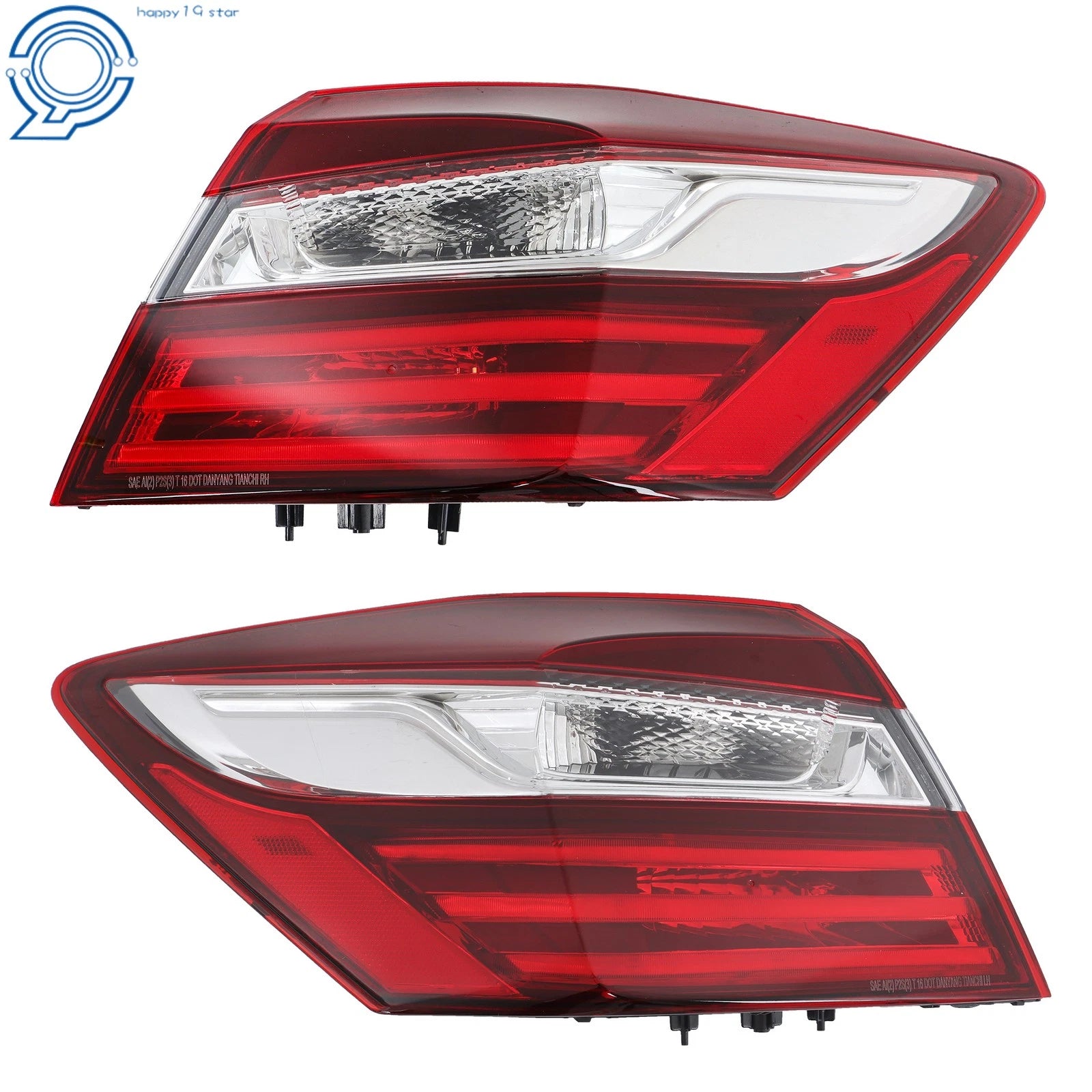 Outer Tail Light Pair for Honda Accord Sedan (2016–2017)