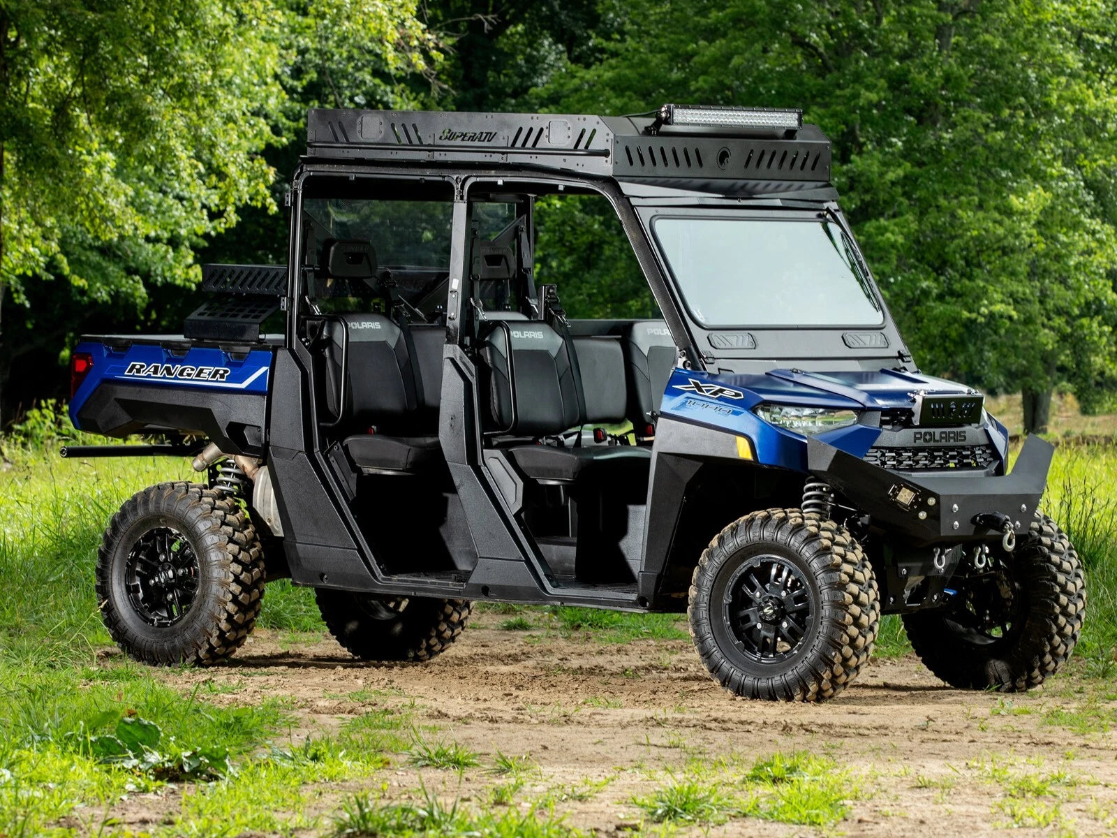 Flip Down Glass Windshield for Polaris Ranger XP 1000 (2017–2023)