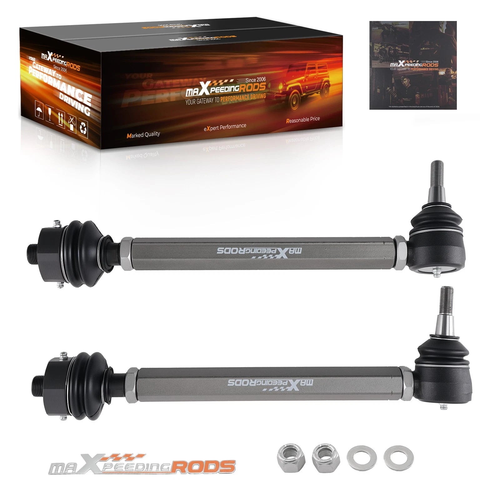 Heavy Duty Tie Rod Kit for GMC Sierra 3500HD, Chevy Silverado 2500HD (2011–2024)