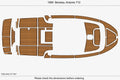 EVA Foam Teak Deck Flooring Pads for Beneteau Antares 710 (1999)
