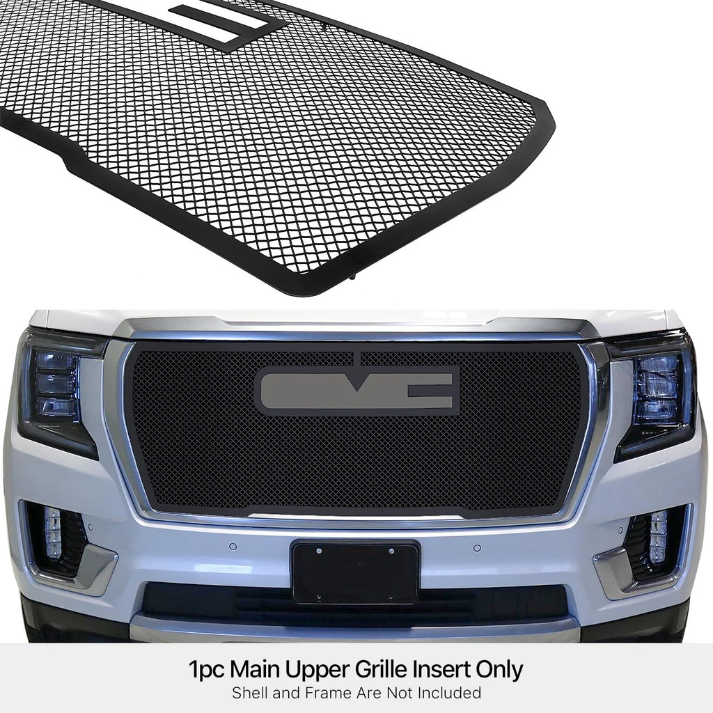 Stainless Black Mesh Grille Insert for GMC Yukon Denali (2021-2024)