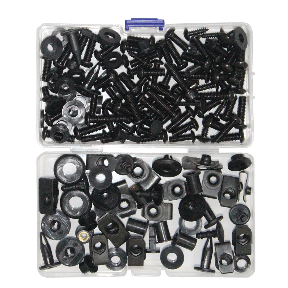 Fairing Kit + Bolts for Kawasaki Ninja 400 (2018–2023) Glossy Black ABS