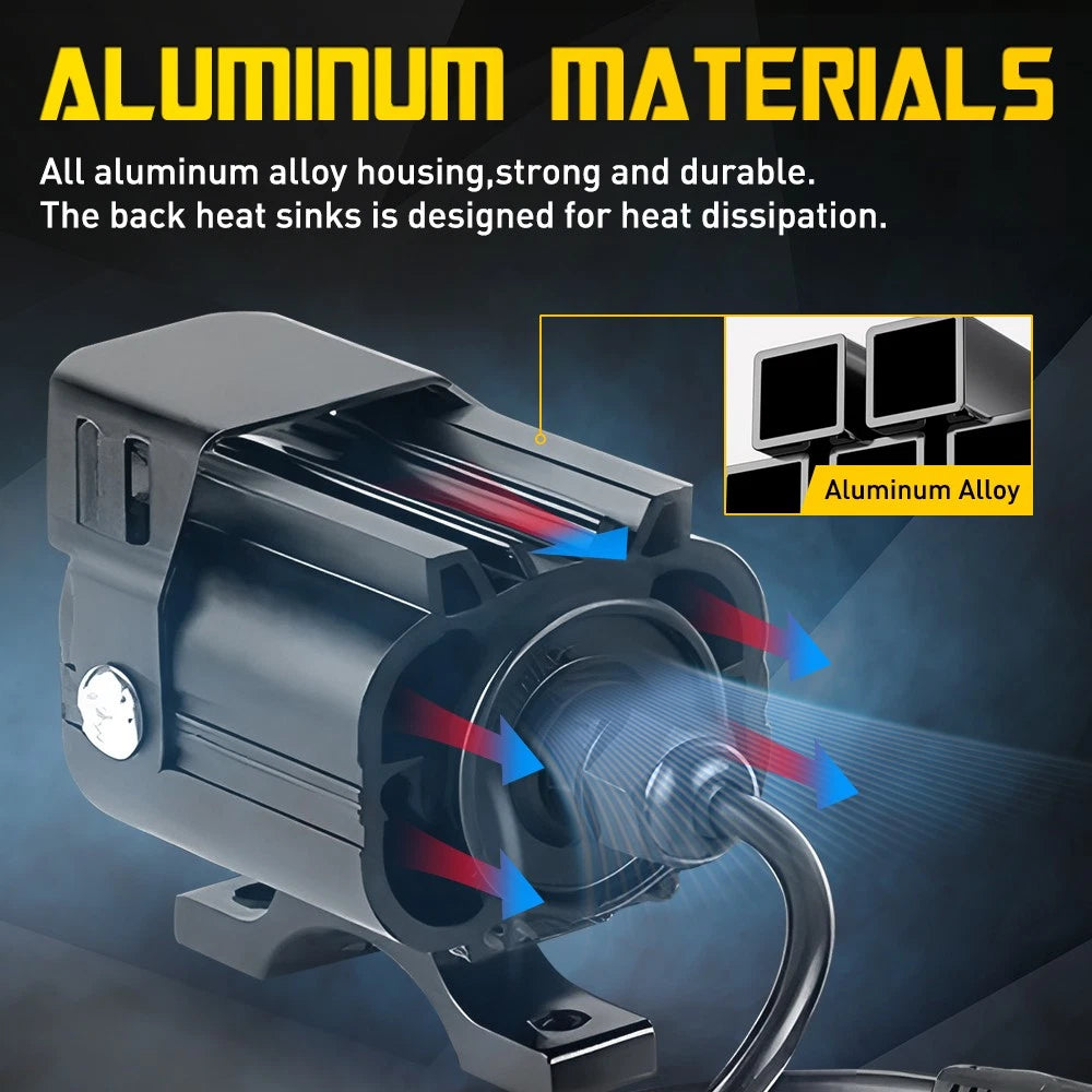 LED Motorcycle Headlight for Make Model  - Dual Color 4-Mode