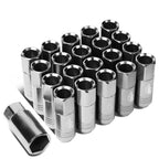 Set of 20 J2 7075 Forged Aluminum M12x1.5 Open-End Lug Nuts for Universal