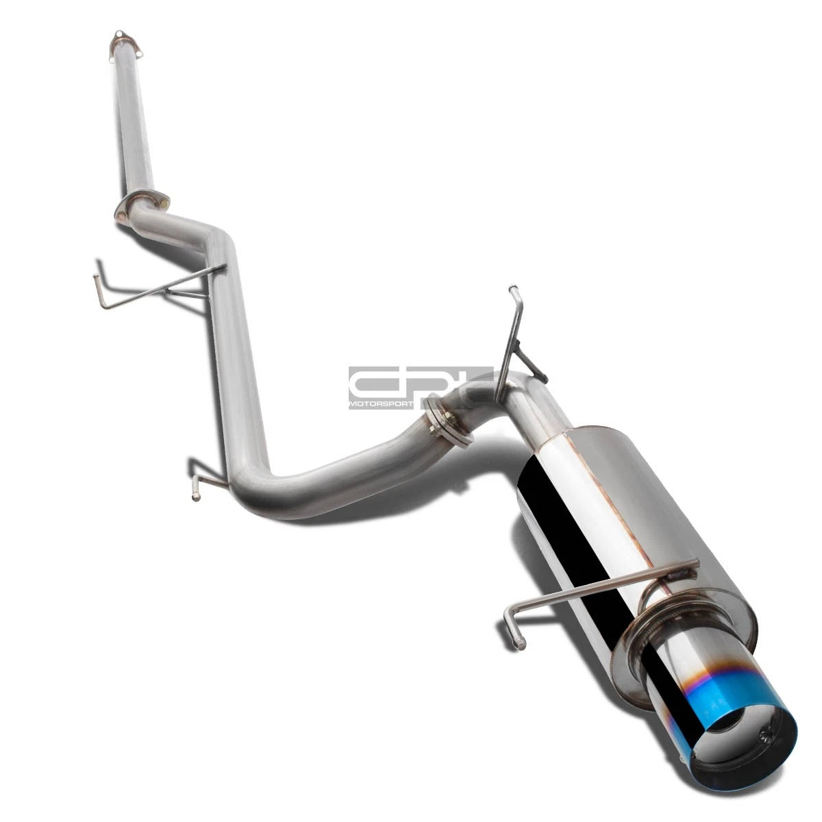 S.Steel Catback Exhaust for Honda Accord F23 L4 (1998–2002) 4" Muffler Burnt Tip