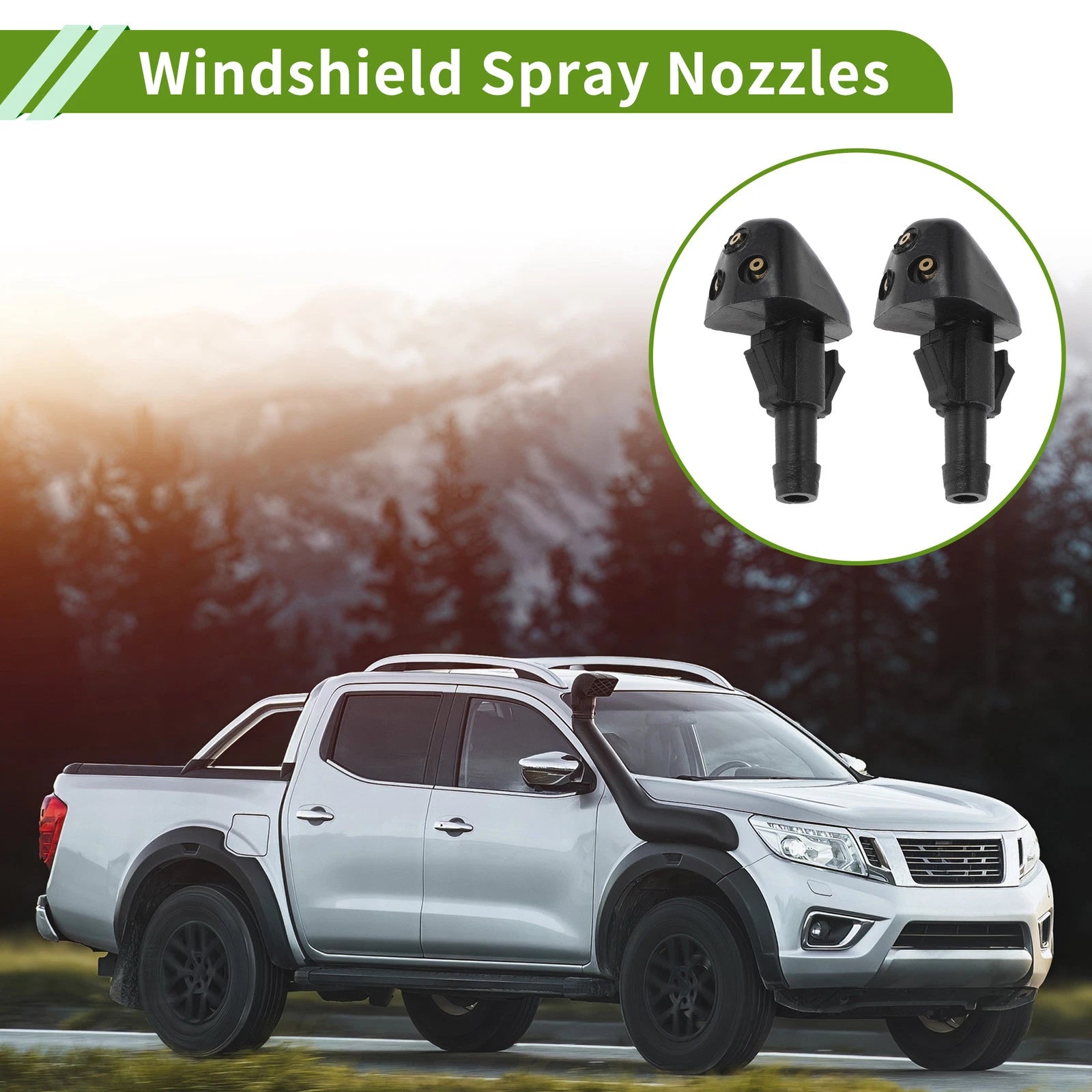 Windshield Washer Nozzle with Hose Connector for Suzuki 