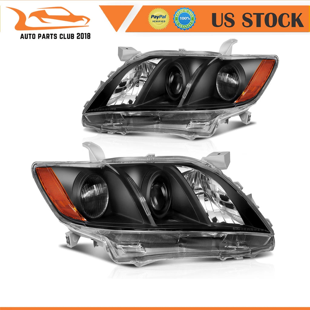 Set of 2 Headlight Assemblies for Toyota Camry (2007–2009)