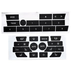 2 x Button Repair Stickers for BMW 7 Series F02 AC/Radio Controls (2009–2012)
