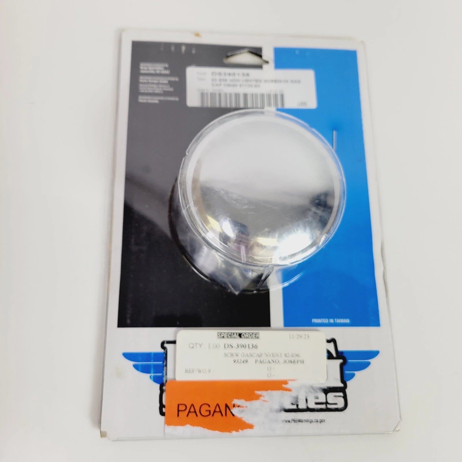Chrome Screw-In Gas Cap for Harley Davidson (1984–1996) Non Vented