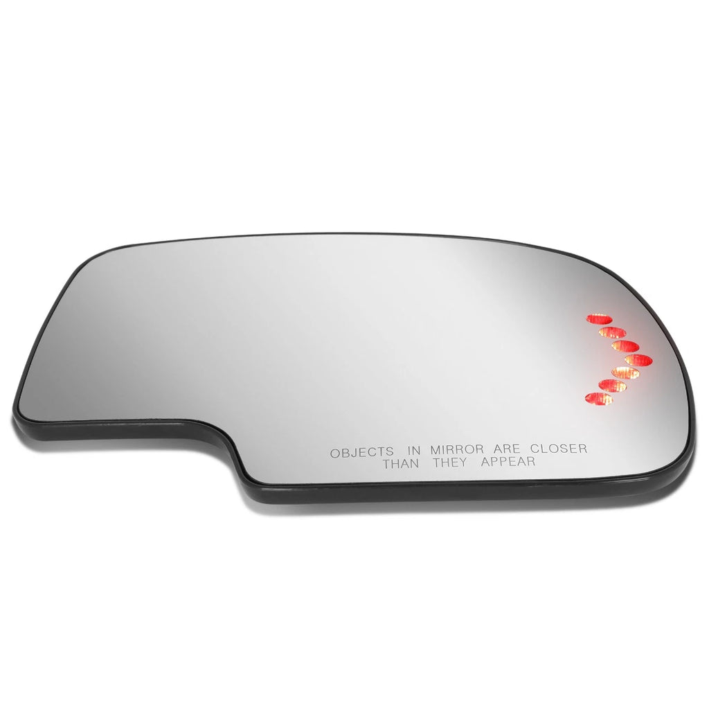 Right Side View Mirror Glass w/LED Signal+Heater for Silverado/Sierra (1999–2007)