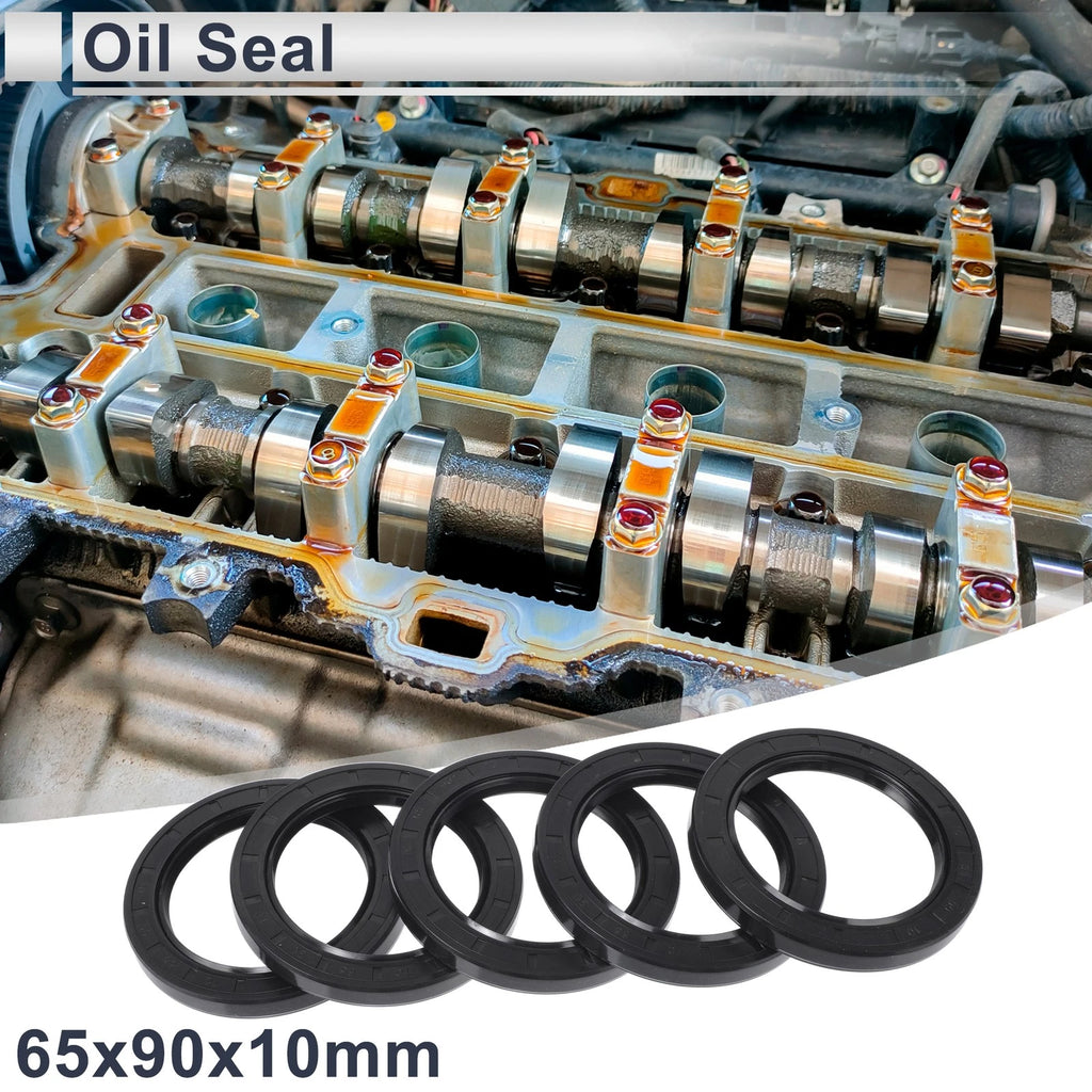 Set of 5 Oil Seal Rotary Shaft Seal NBR Rubber 65x90x10mm