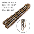 Drive Chain for Kawasaki BN125 Eliminator (92057-1432, 92057-1457, 14401-KCE-671)