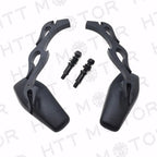 Black Aluminum Rear View Side Mirrors for Harley Cruiser Chopper