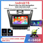 9'' Car Stereo Radio Head Unit for Lexus LS460 LS460L LS600 (2006-2012)