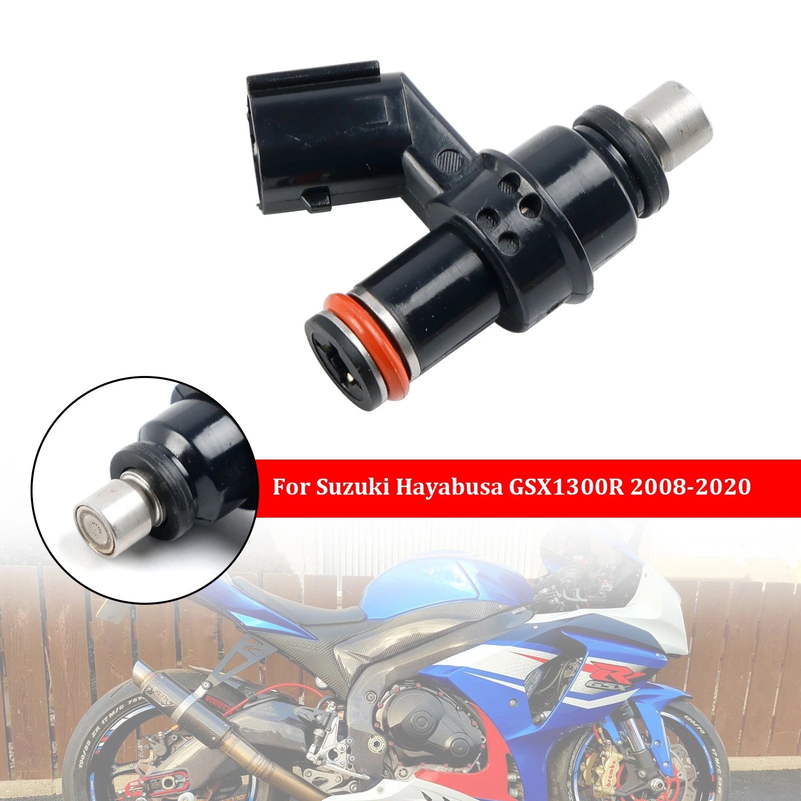 Set of 4 Fuel Injectors for Suzuki GSXR1000 (2007–2016) GSX1300R (2008–2020) 15710-21H00 1571021H00