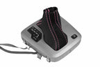 Leather Automatic Shift Boot Cover for Volvo XC90 (2003–2014) Black Pink Stitch