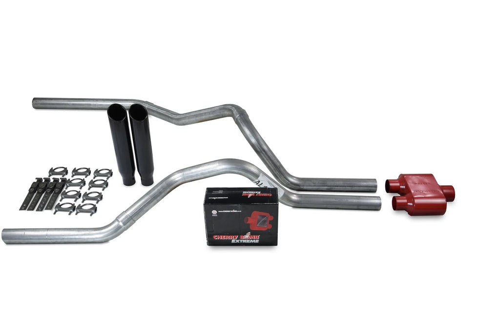 2.5" Dual Exhaust Kit for Ford F150 Truck (2021–2025) - Extreme Black Tips