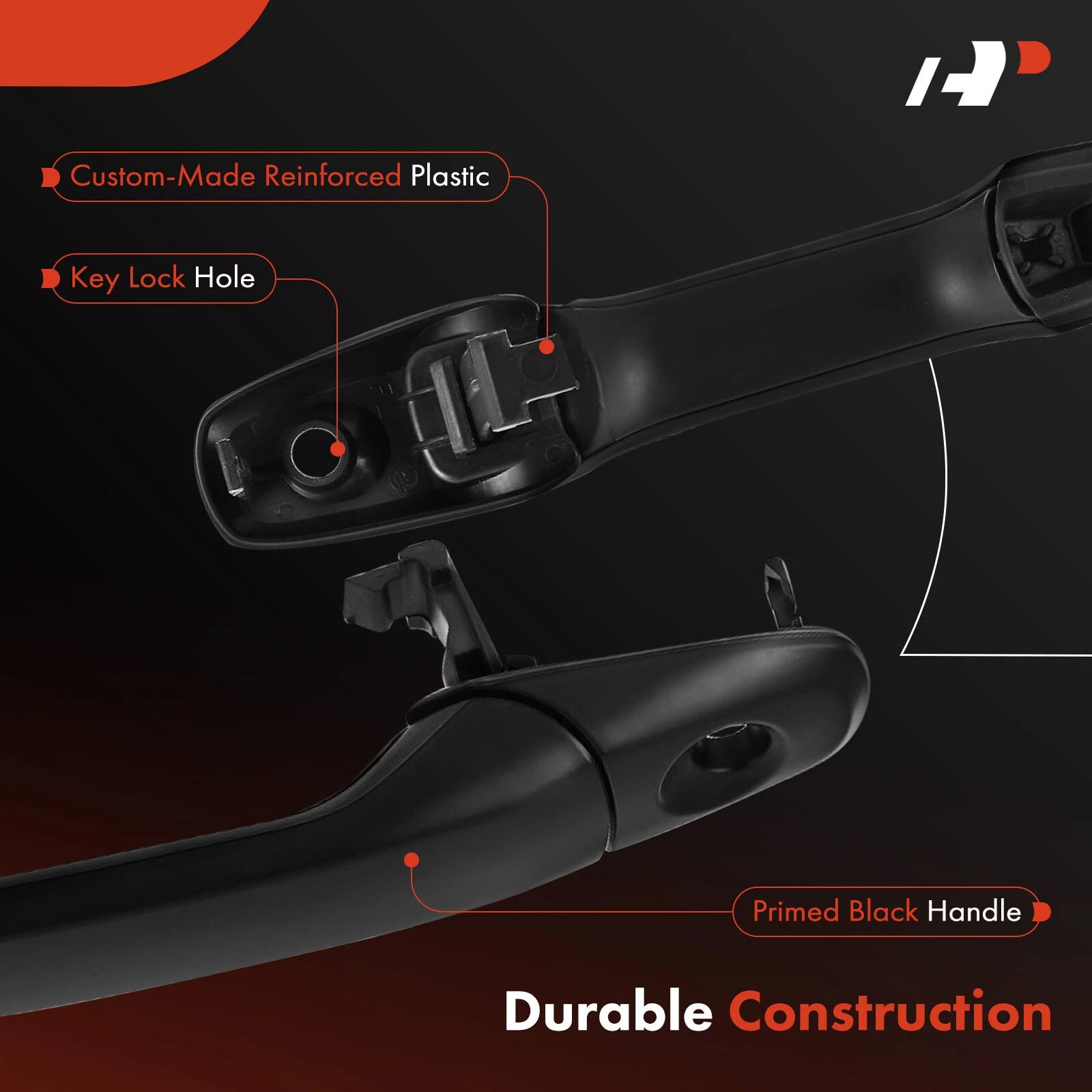 Front Left Exterior Door Handle with Key Hole for Ford Explorer (2011-2015)