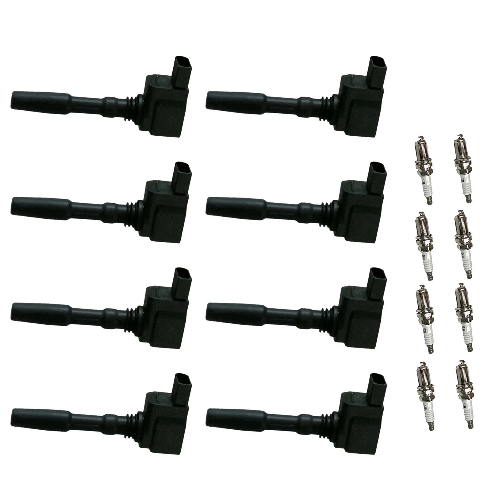8x Ignition Coil & Iridium Spark Plug for Audi RS7 S8 (2015–2018) UF766