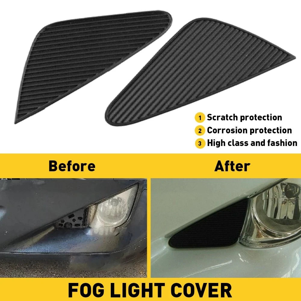 2PC Front Fog Lamp Light Cover Cap Trim Black for Lexus IS IS250 IS350 (2006–2008)