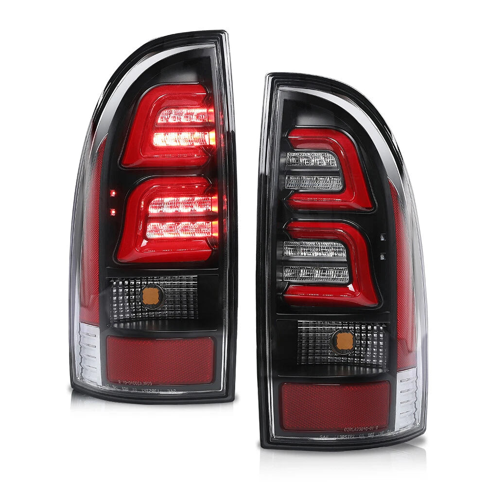 Red LED Tube Tail Lights for Toyota Tacoma (2005–2015)