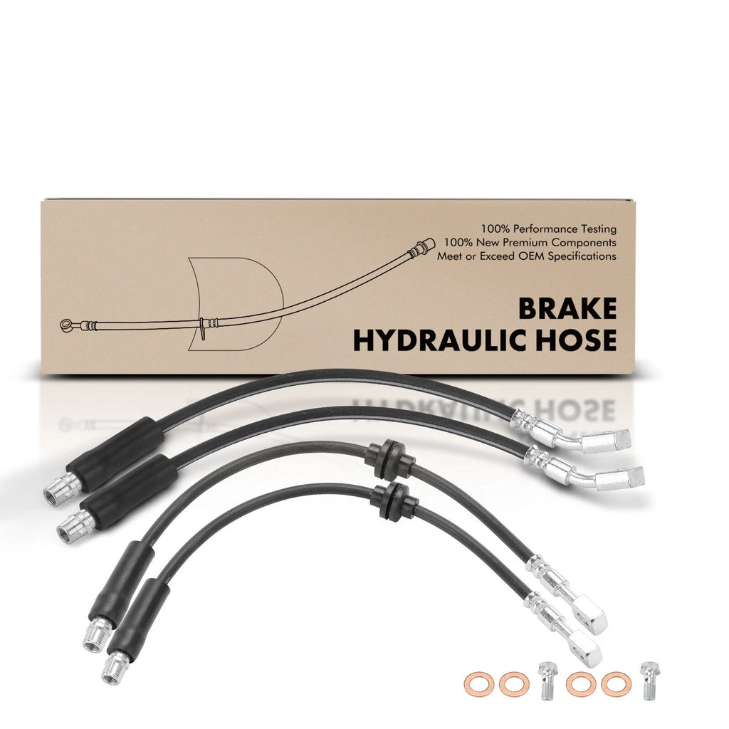 Set of 4 Brake Hydraulic Hoses for Chevrolet Malibu (2013–2016)