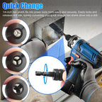 Keyless Hex Handle Drill Chuck for Universal Use (0.33 to 3.6mm)
