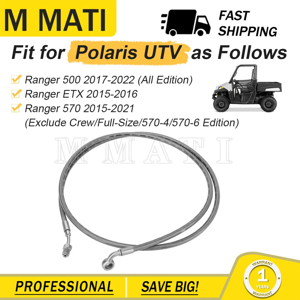 Front Brake Line Hose for Polaris Ranger 500 570 ETX (2015–2022)