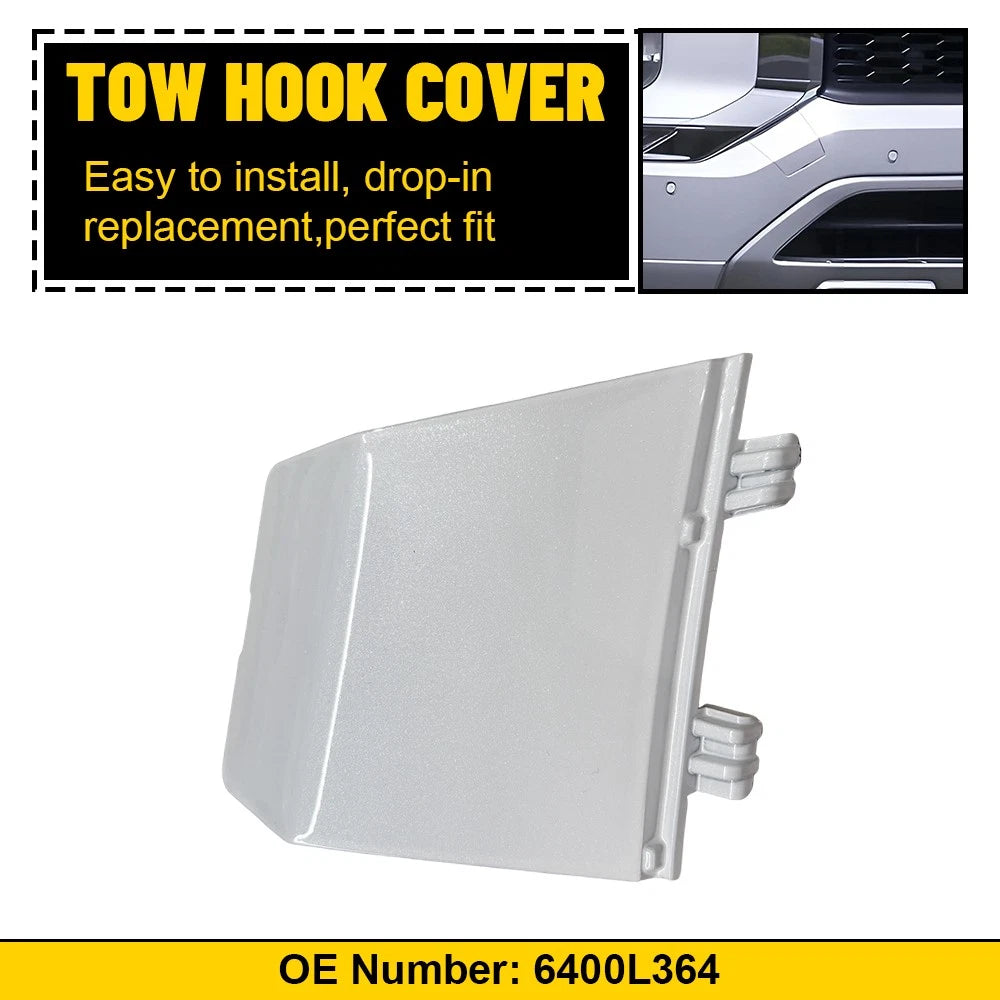Front Bumper Tow Hook Cover for Mitsubishi Outlander (2022–2024) Pearl White