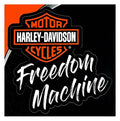 Freedom Machine Bar & Shield Logo Decal for Harley-Davidson (6 x 8 in.)