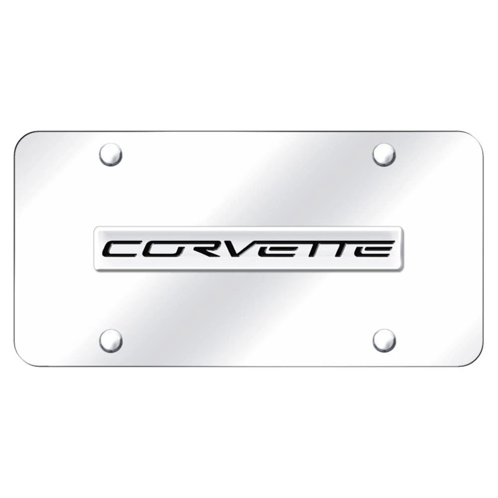 Chrome Name on Chrome Plate - Officially Licensed for Chevrolet Corvette C6