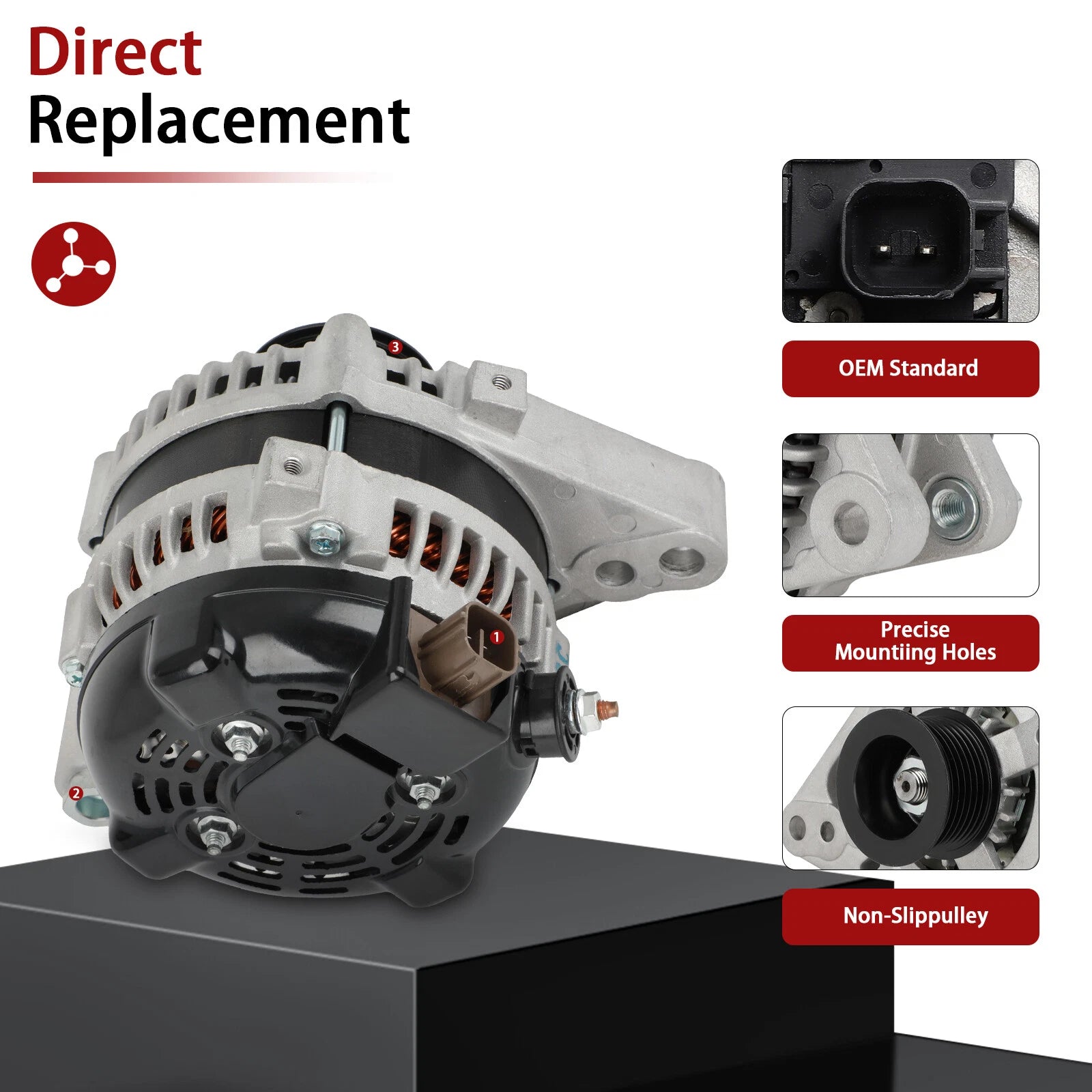 Alternator for Toyota Tacoma V6 4.0L (2005–2015) 130Amp
