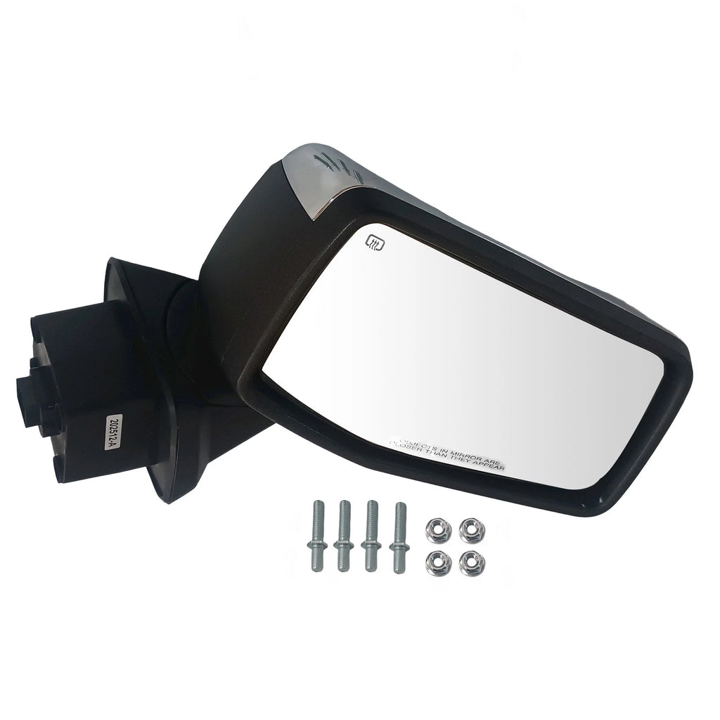 Chrome Power Manual Folding Heated Right Mirror for GMC Sierra 1500 (2019–2024)