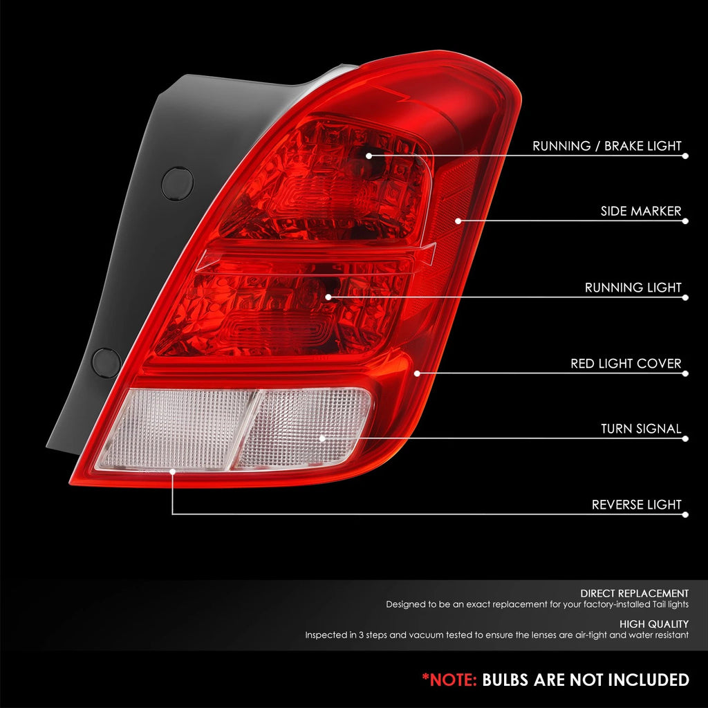 Chrome Housing Clear Lens Tail Light Lamp for Chevy Trax (2013–2022)