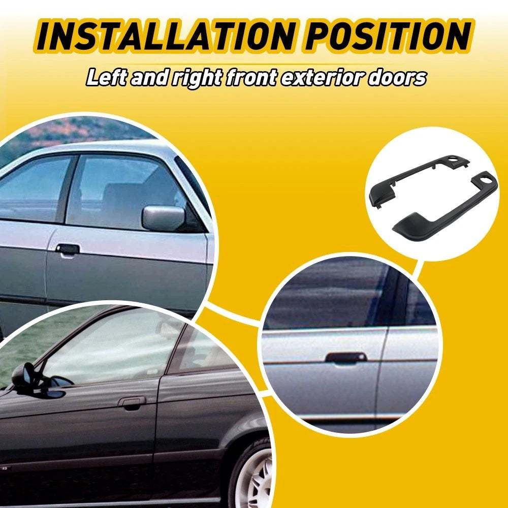 Set of 2 Outer Door Handle Covers for BMW E36 E34 Z3 323i (1986–1999)