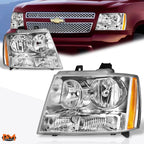 Chrome Housing Amber Corner Headlight Replacement for Suburban/Avalanche (2007–2014)