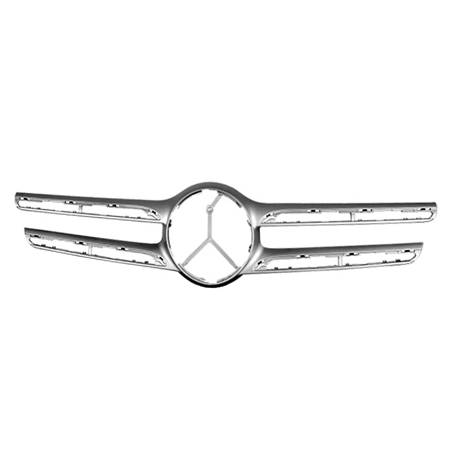 Replacement Silver Painted Front Center Grille Molding for ABS Plastic Car (2000–2000)