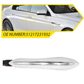Front Right Door Handle for BMW 5 6 7 (White/Chrome)