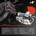 Pair Front Brake Calipers for Honda Accord (2003–2012) Acura TSX (2004–2014)